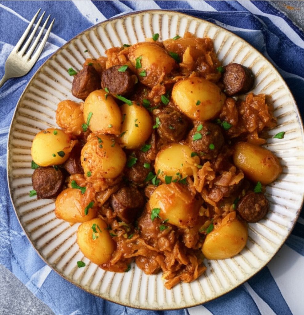 Big Ray's Kielbasa Cabbage Skillet for a Crowd