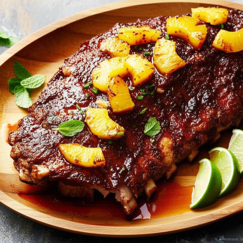Botack's Fall-Off-the-Bone Pineapple Baked Rack of Ribs