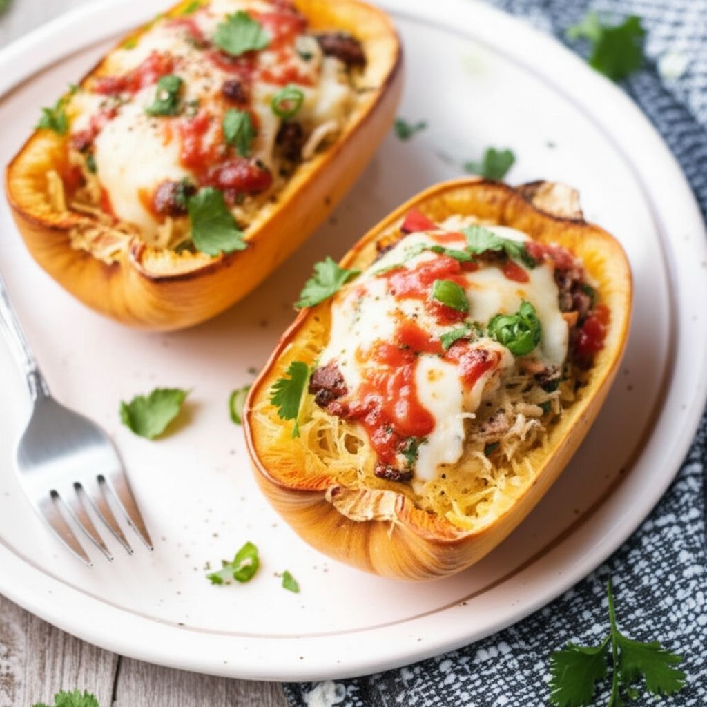 Cheesy Spaghetti Squash Bowl