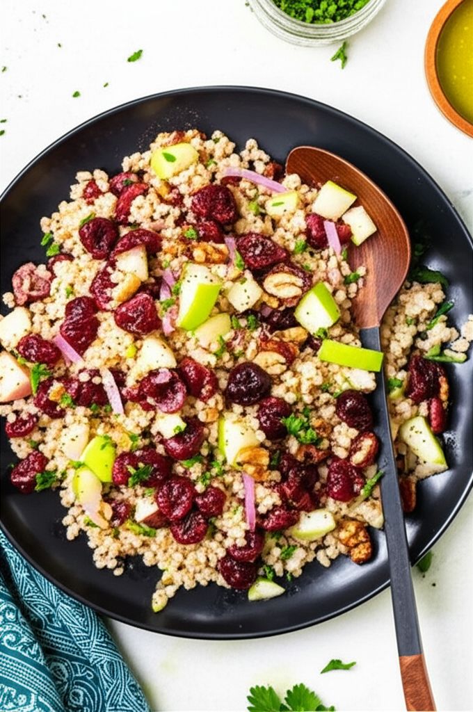 Cherry Farro Salad with Sweet Vinaigrette