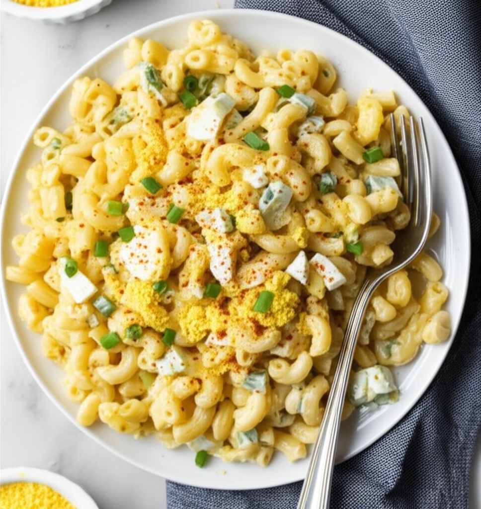 Deviled Egg Macaroni Salad