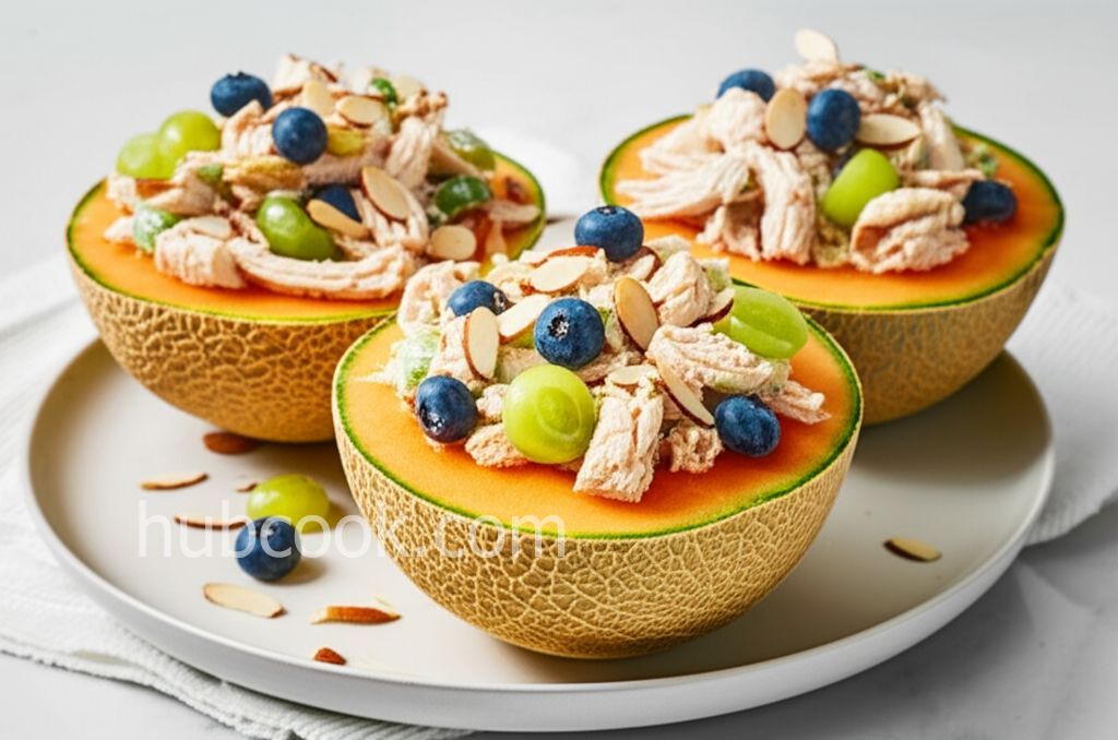 Gee-Gee's Chicken Salad with Cantaloupe