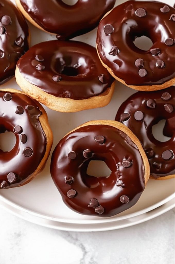 Glazed Chocolate Donuts
