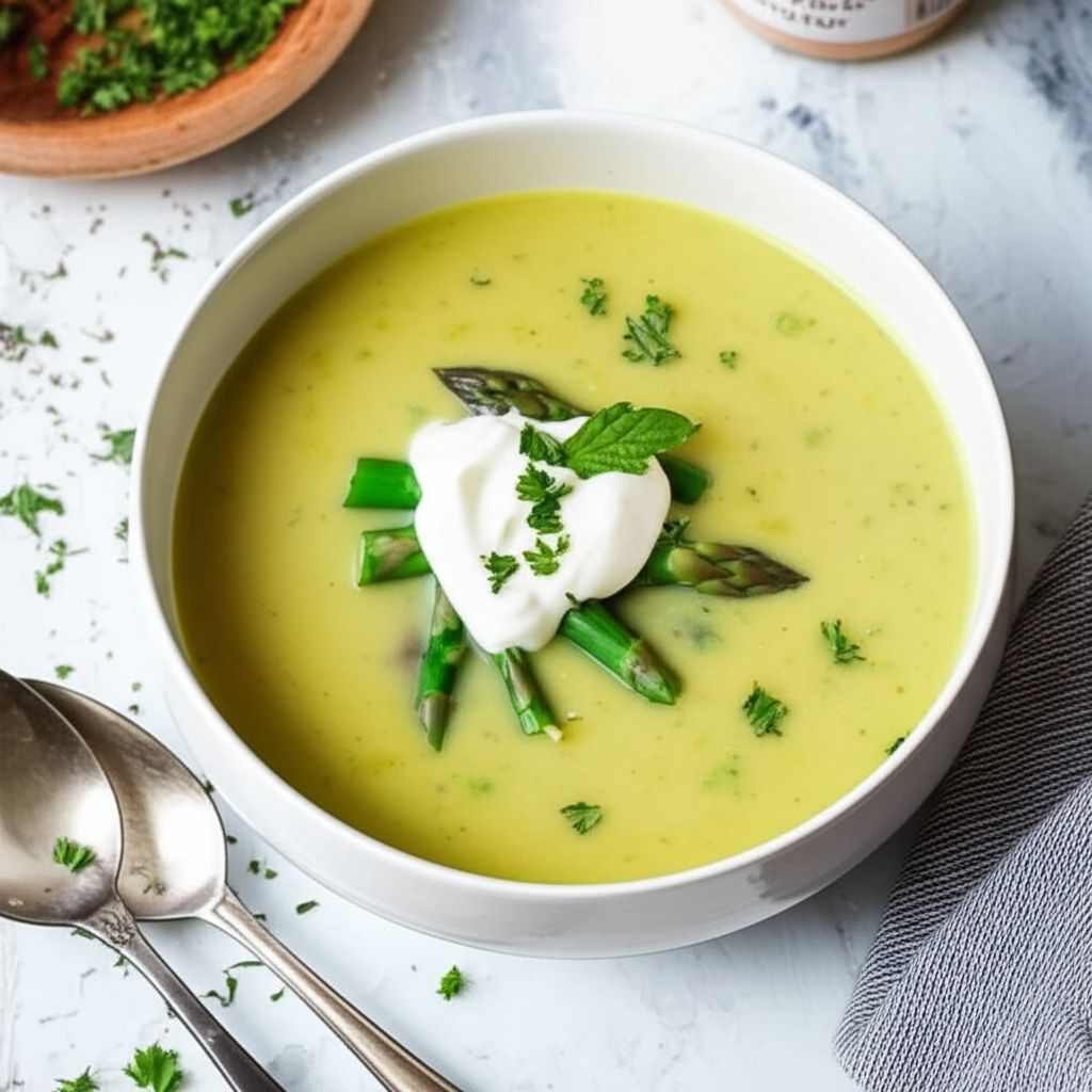 Guilt-Free Cream of Asparagus Soup