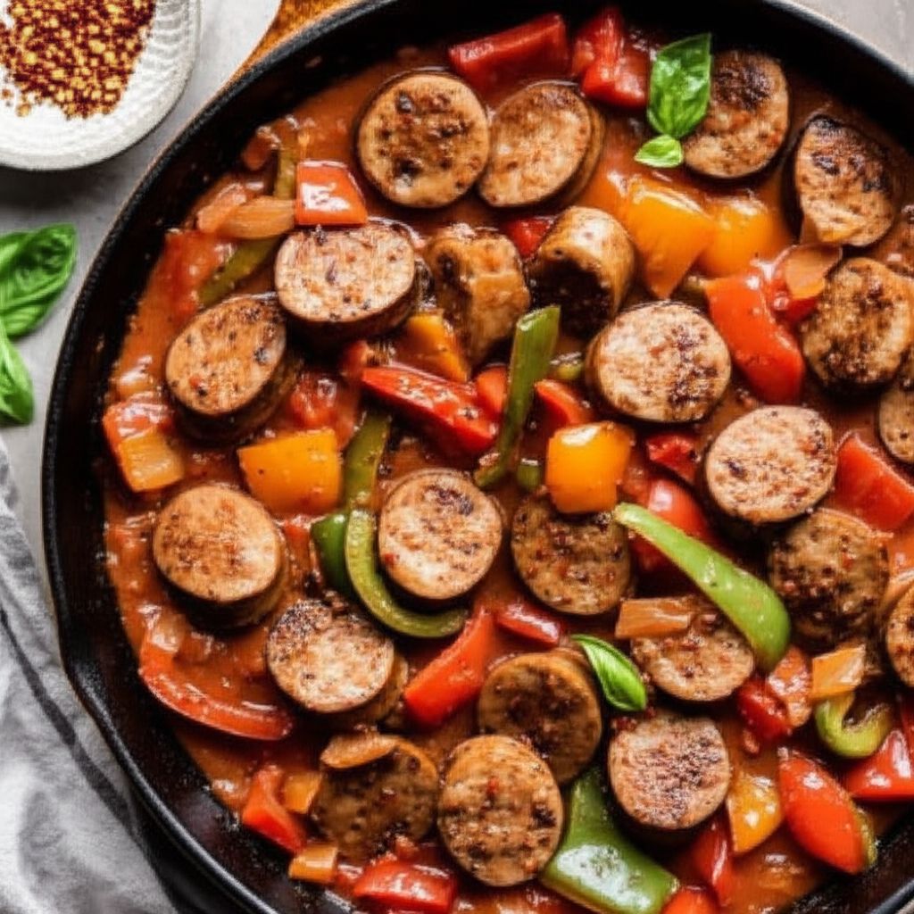 Johnsonville Italian Sausage, Onions & Peppers Skillet