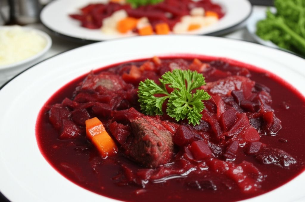 Kyera's Hearty Beef Borscht