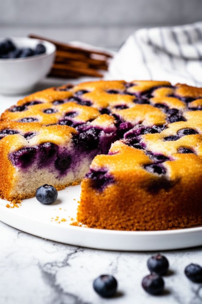Lemon Blueberry Upside-Down Cake