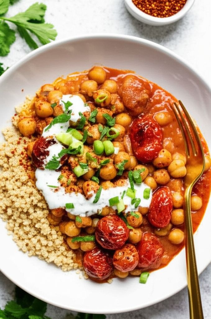 Moroccan Chickpea Stew with Quinoa