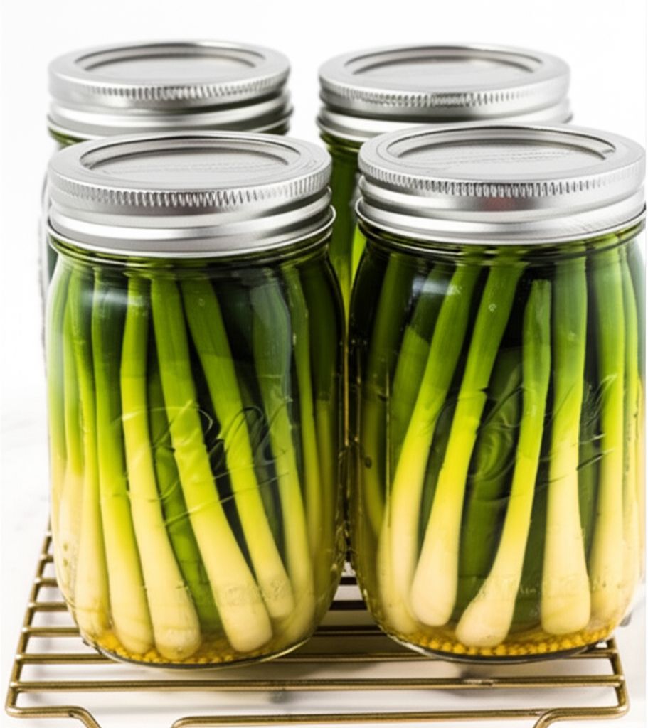 Mrs. Wheelbarrow's Pickled Green Onions