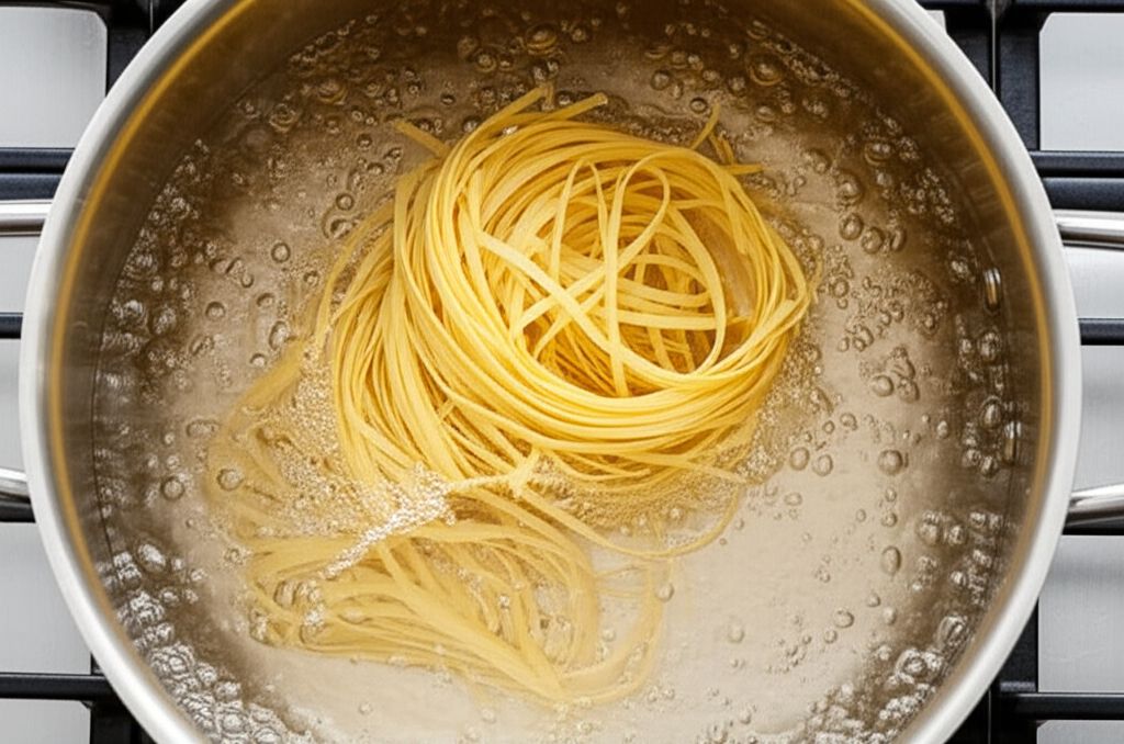 Naked Shrimp Pasta