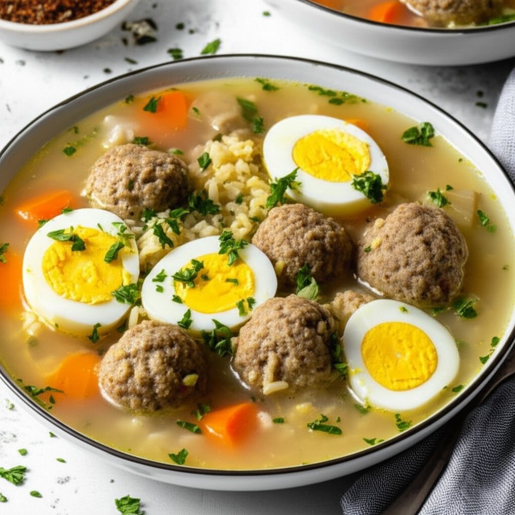 Passover Soup with Chicken Dumplings