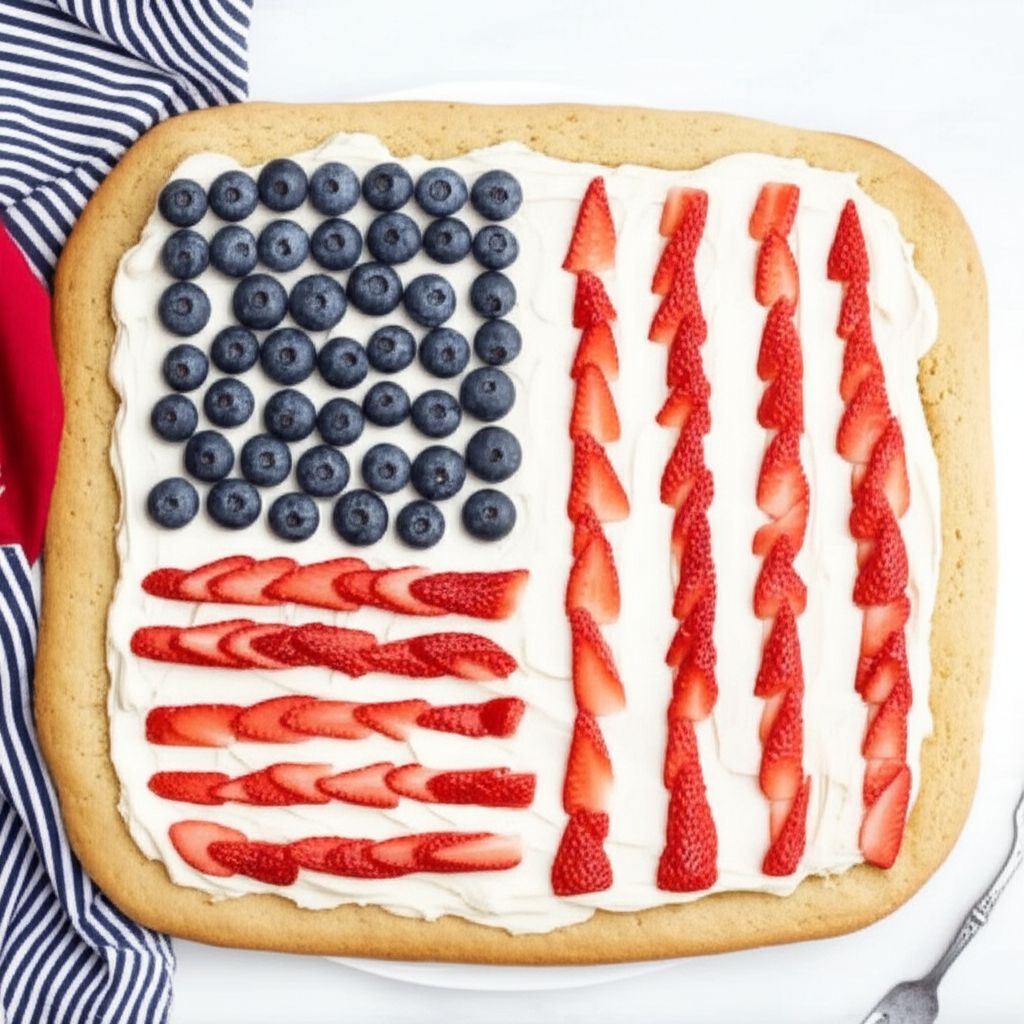 Patriotic Fruit Pizza