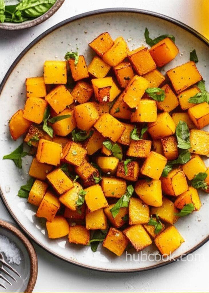 Roasted Golden Beets with Basil