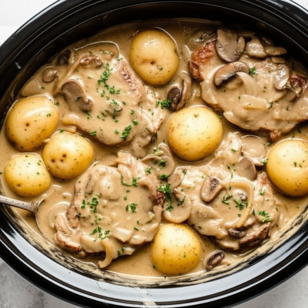 Simple Slow Cooker Pork Chops