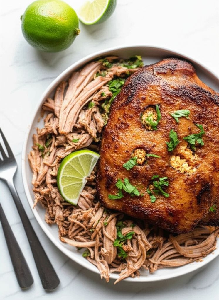 Slow Cooker Puerto Rican Shredded Pork
