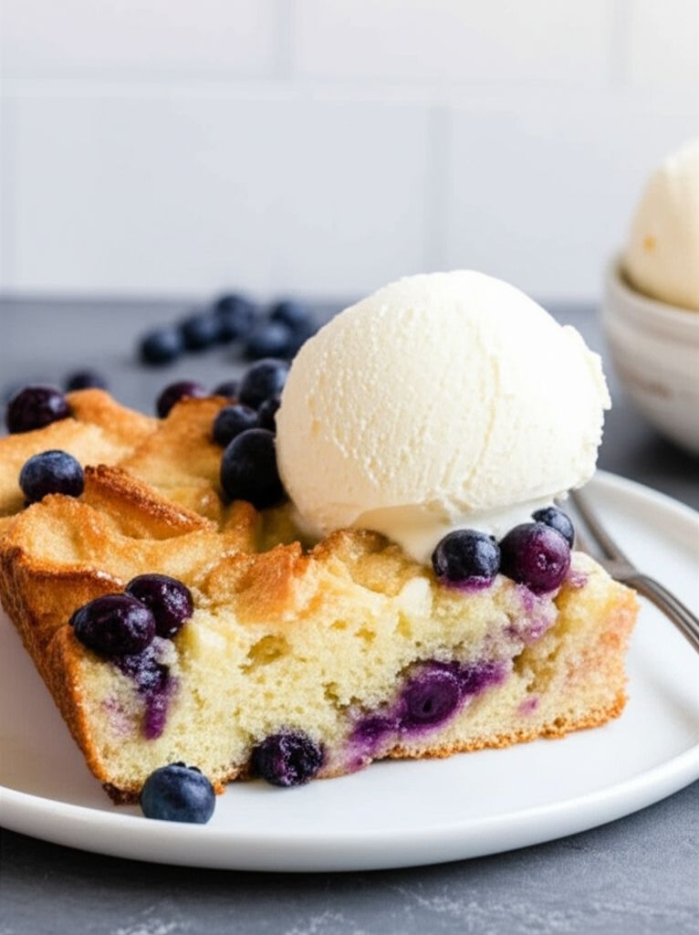 The Best Blueberry Bread Pudding