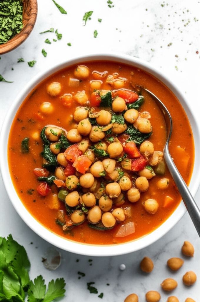 Vegan Italian Garbanzo Bean Soup