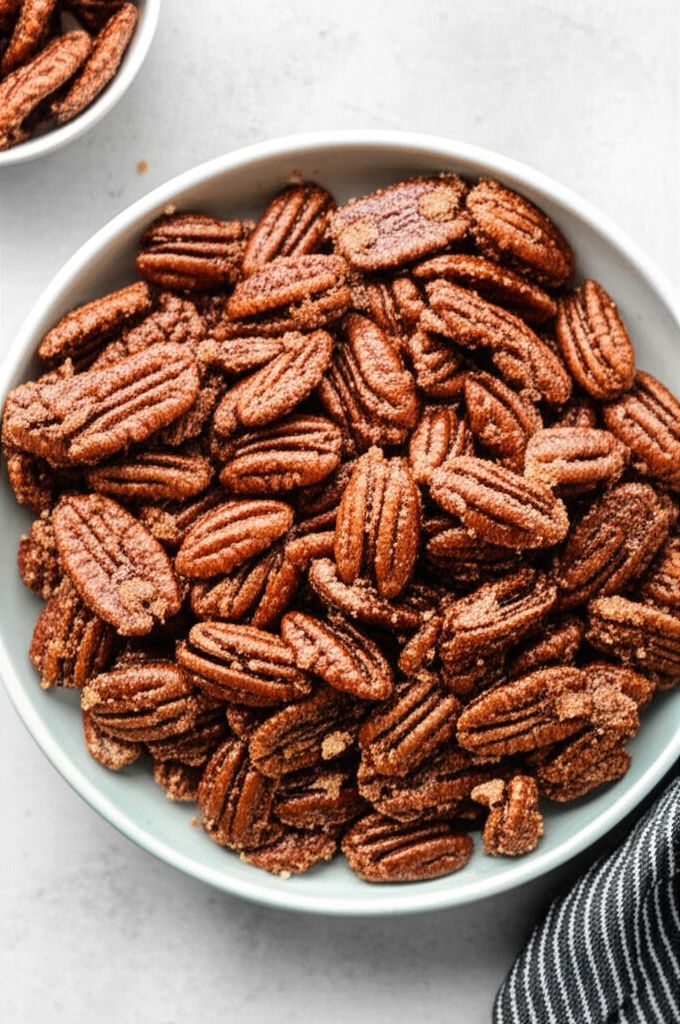 Air Fryer Sugared Pecans