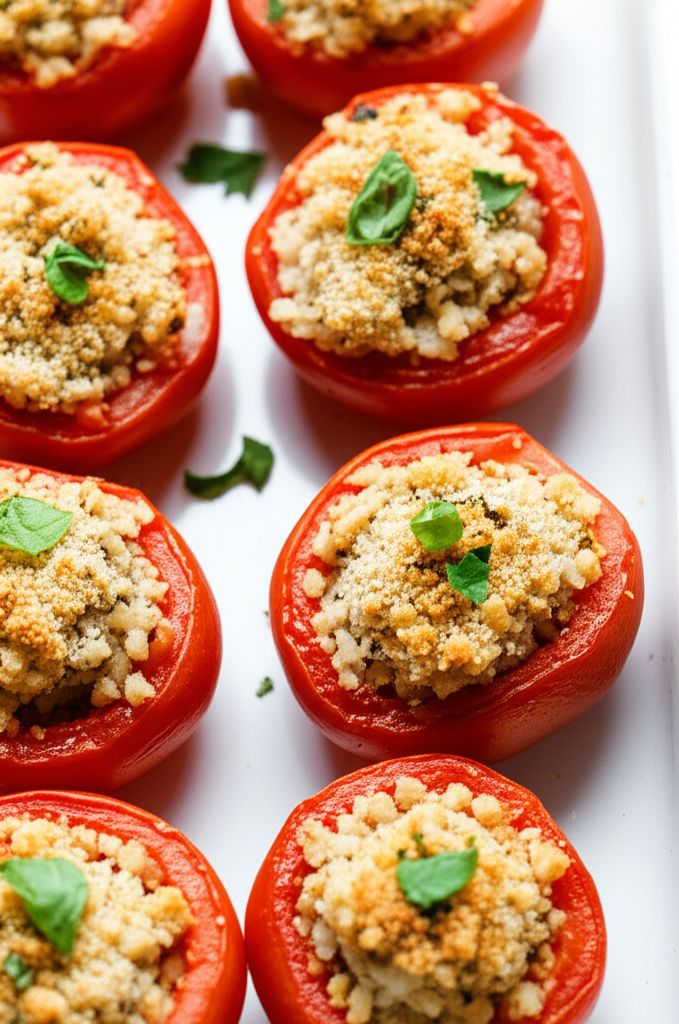 Air-Fried Italian Stuffed Tomatoes