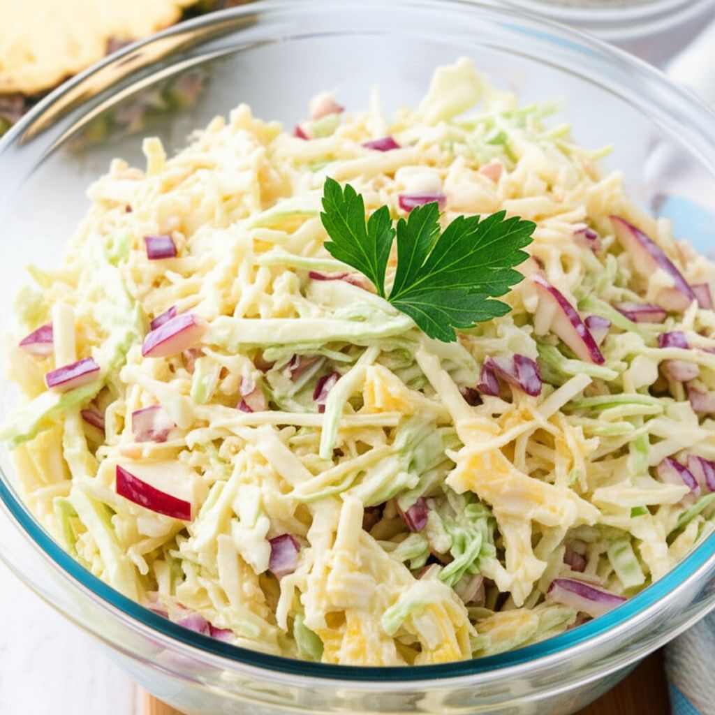 Apple Slaw With Pineapple