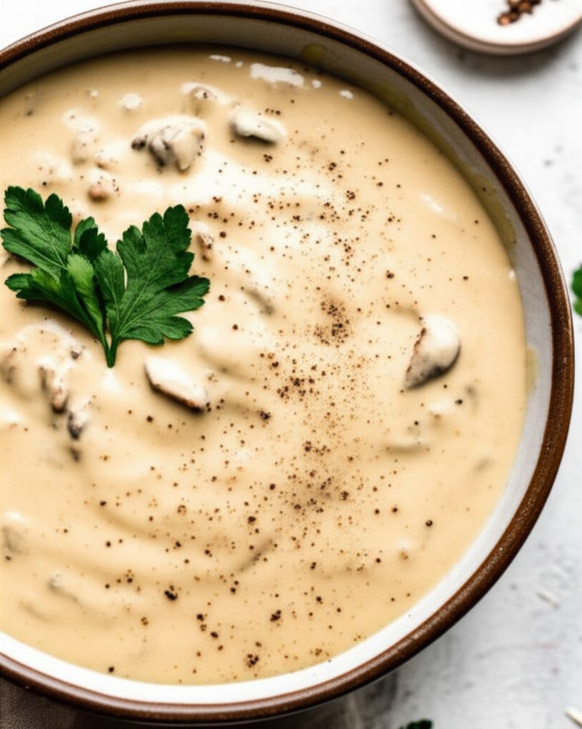 Baby Portobella Alfredo Sauce