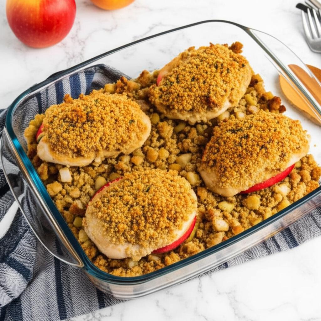 Baked Chicken with Apple Stuffing