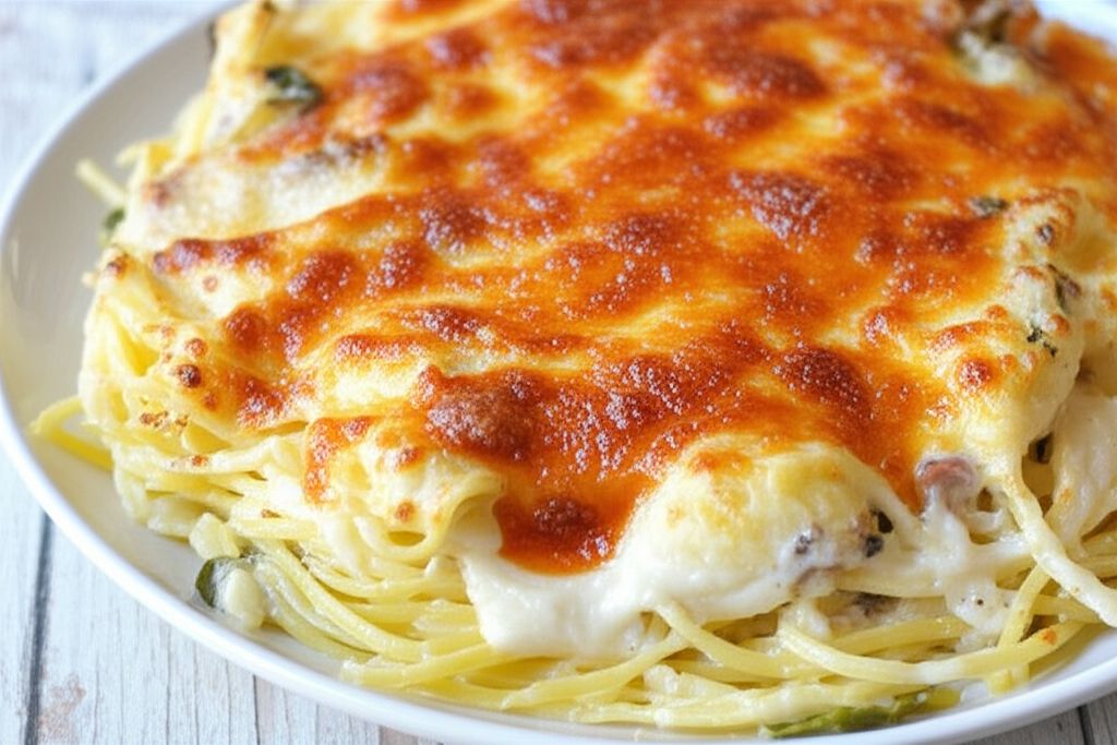 Baked Fettucheesy