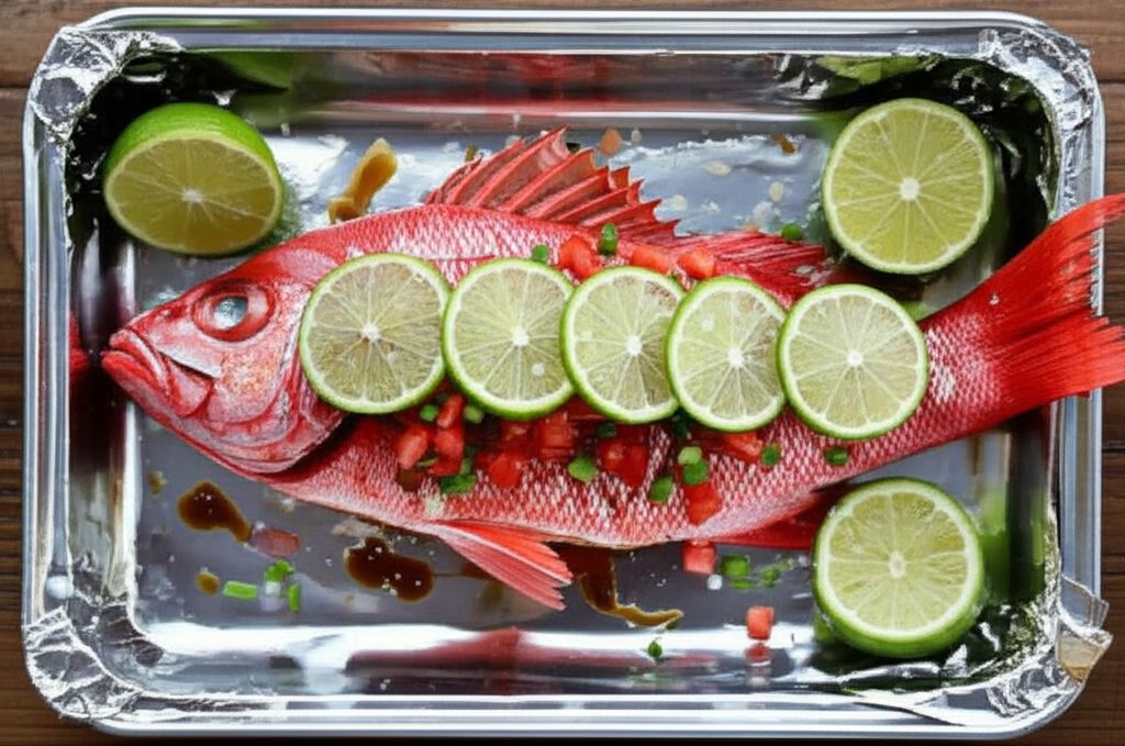 Baked Snapper with Citrus and Ginger