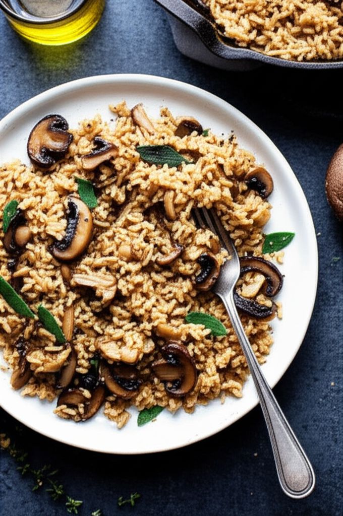 Baked Wild Mushroom Risotto
