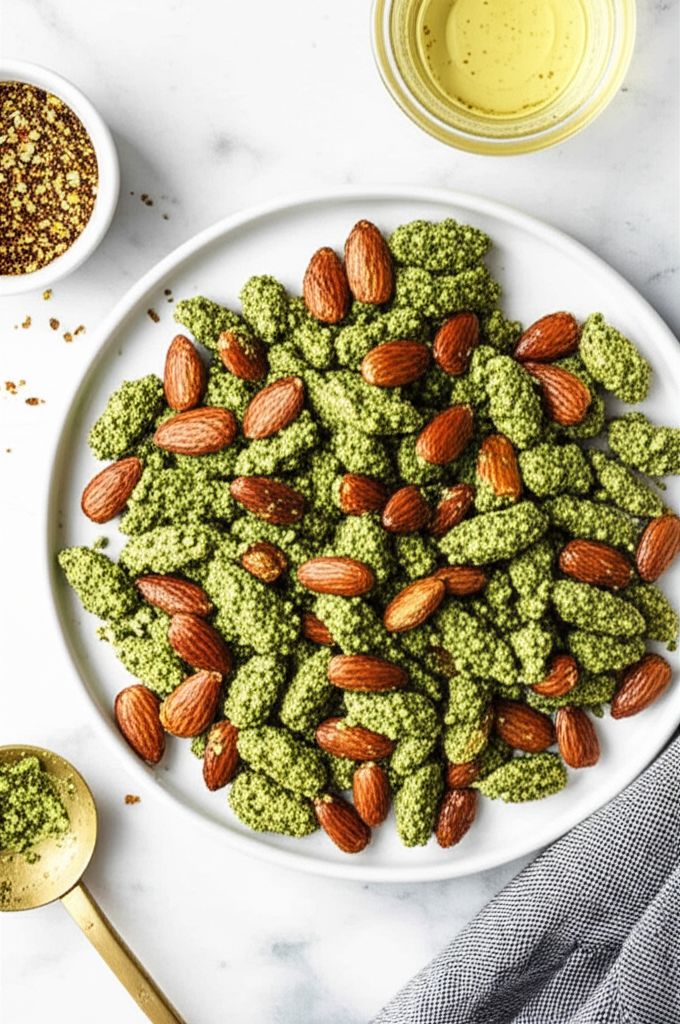 Basil-Pesto Almonds