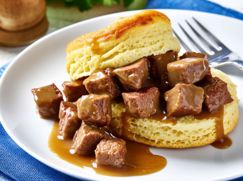 Biscuits With Deer Maple Gravy
