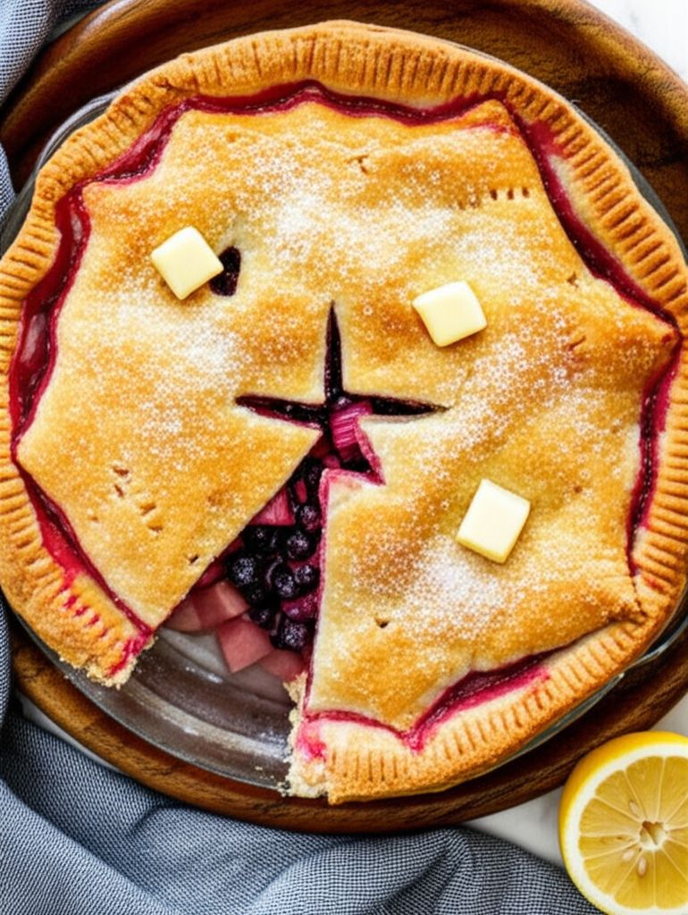 Bluebarb Pie