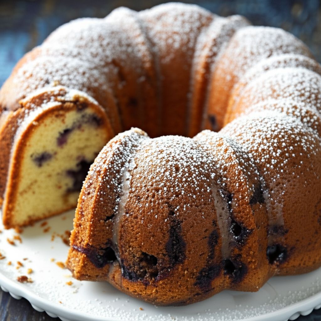 Blueberry Sour Cream Coffee Cake