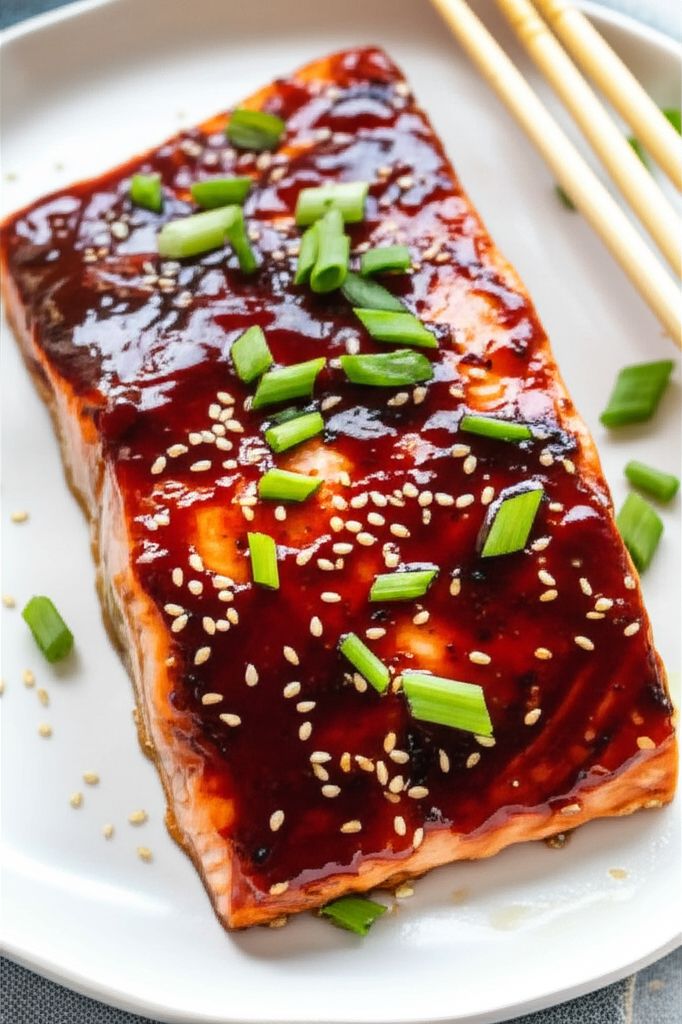Broiled Salmon with Homemade Teriyaki Glaze