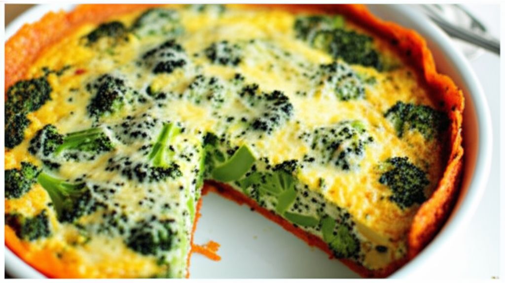 Carrot Crust Broccoli Quiche
