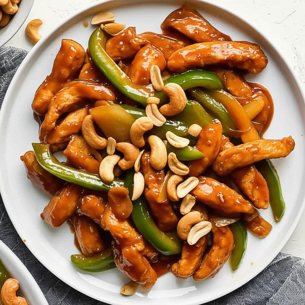 Cashew Chicken with Water Chestnuts