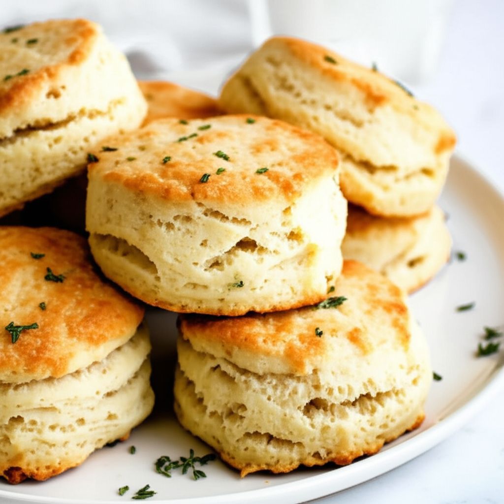 Cheddar-Thyme Flaky Biscuits