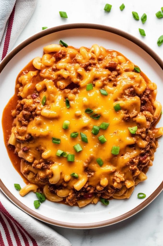 Chili Dog Mac and Cheese