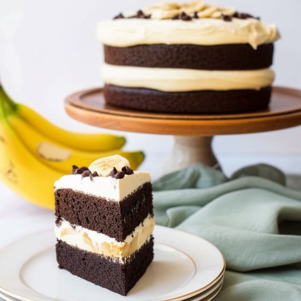 Chocolate Banana Layer Cake