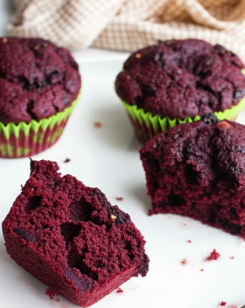 Chocolaty Beet Muffins