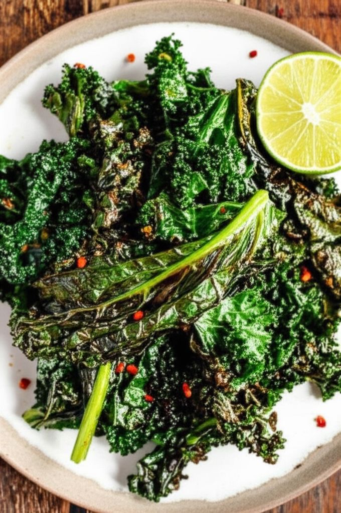 Coconut and Lime Grilled Kale