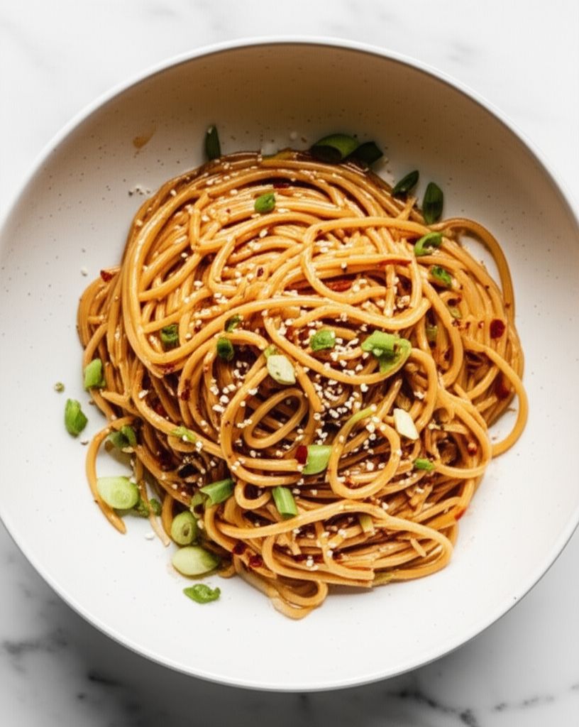 Cold Sesame Noodles with Spicy Peanut Sauce