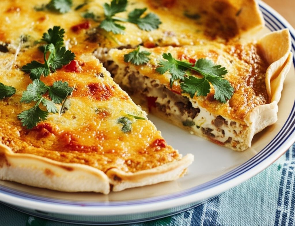 Corn Tortilla Quiche