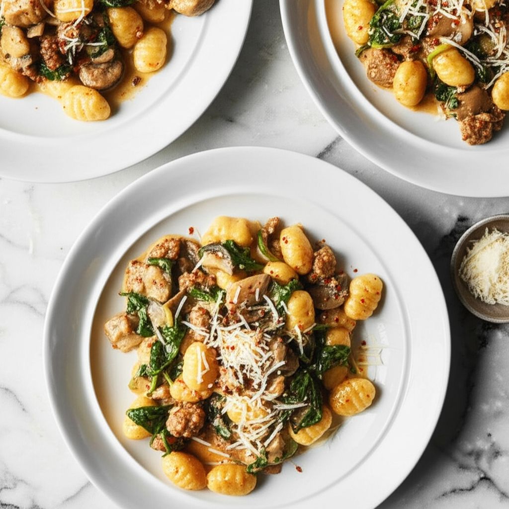 Creamy Gnocchi and Sausage Skillet