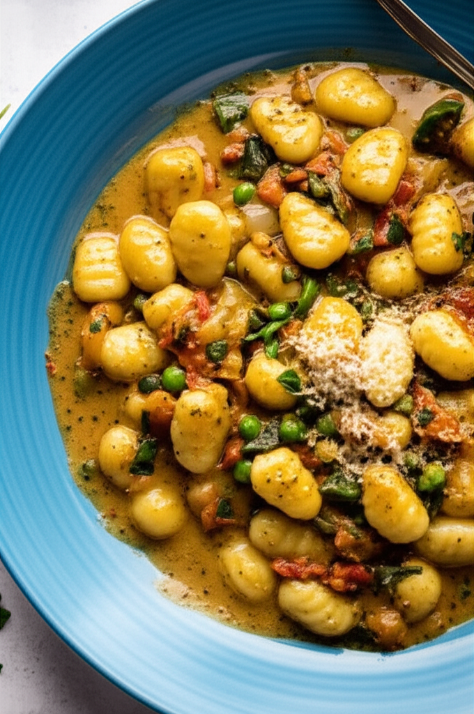 Creamy Gnocchi with Vegetables