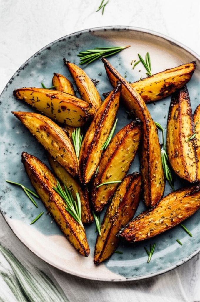 Crusty Herb Potato Wedges