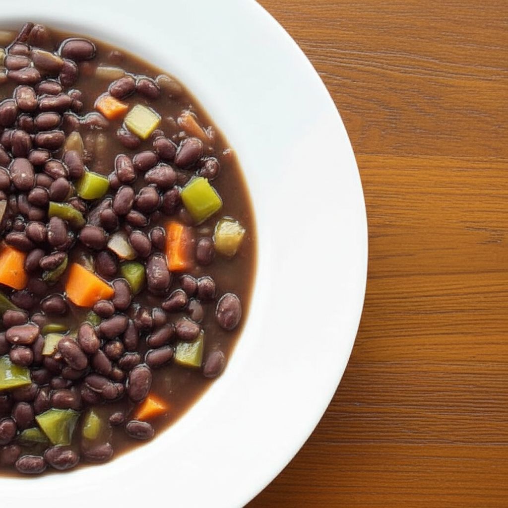 Cuban Black Bean Soup in the Slow Cooker