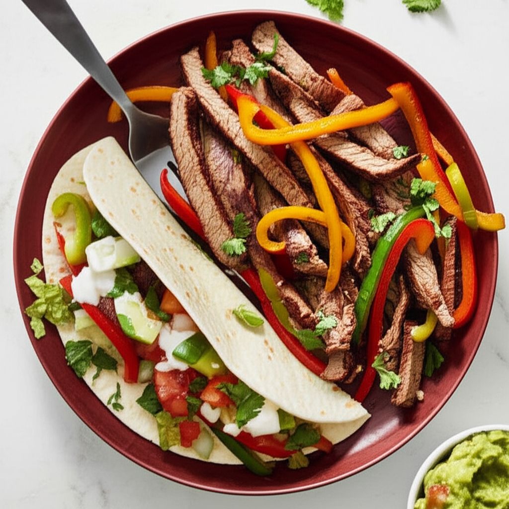 Easy Flank Steak Fajitas