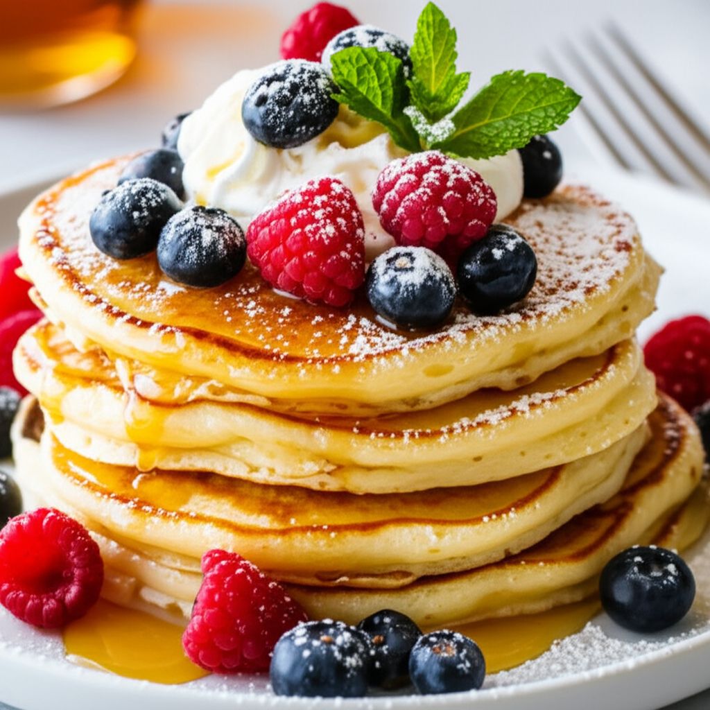 Eggnog Pancakes