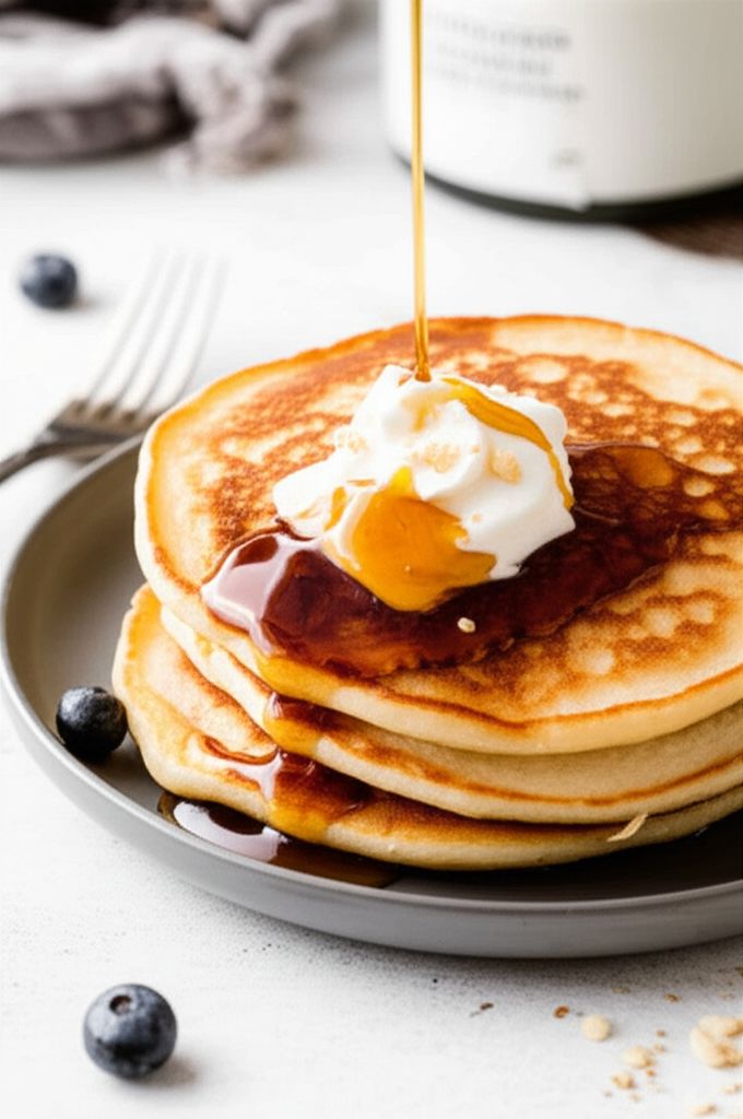 Fluffy Sourdough Pancakes